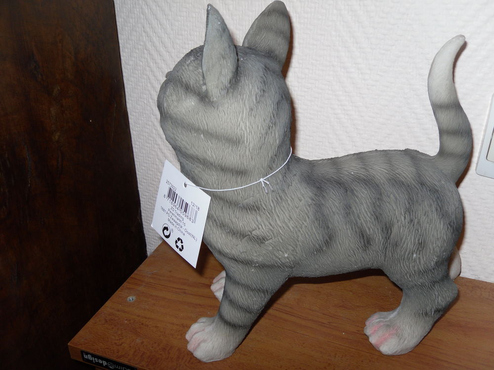 Chat d&eacute;coration de Jardin, v&eacute;randa, 38 cm, Neuf Jardin