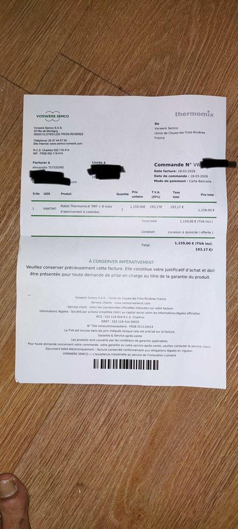 Thermomix tm7 Electroménager