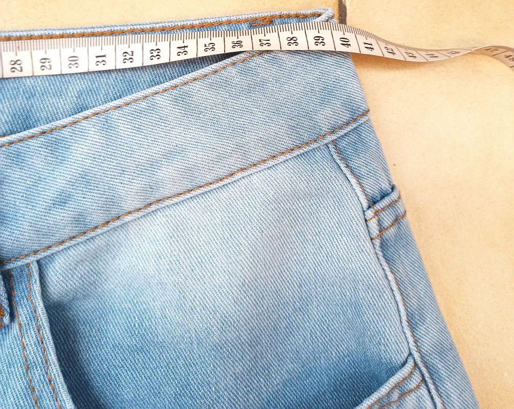 Jean bleu clair Shein T38 / M Tall neuf wide Vêtements