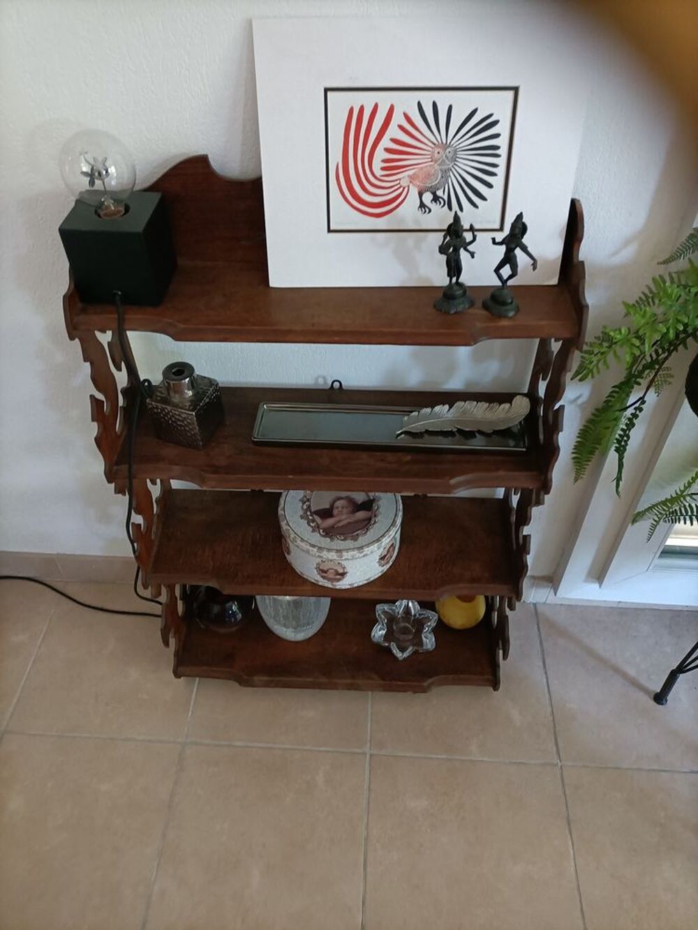 Petite &eacute;tag&egrave;re ancienne en bois Meubles