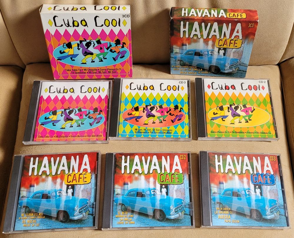 Lot de 2 COFFRETS CD Musique Cubaine CD et vinyles