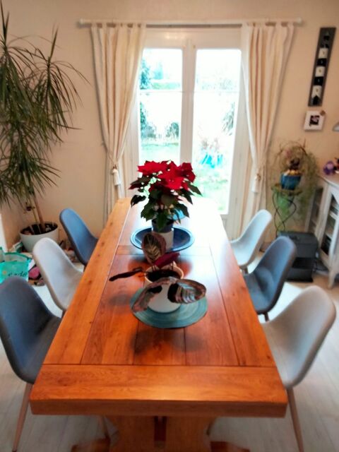 6 chaises tissus salle  manger - gris clair/3 gris fonc 120 Saint-Agathon (22)