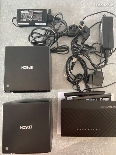 2 Imprimantes filaires Epson + Routeur wifi Asus 240 78230 Le pecq