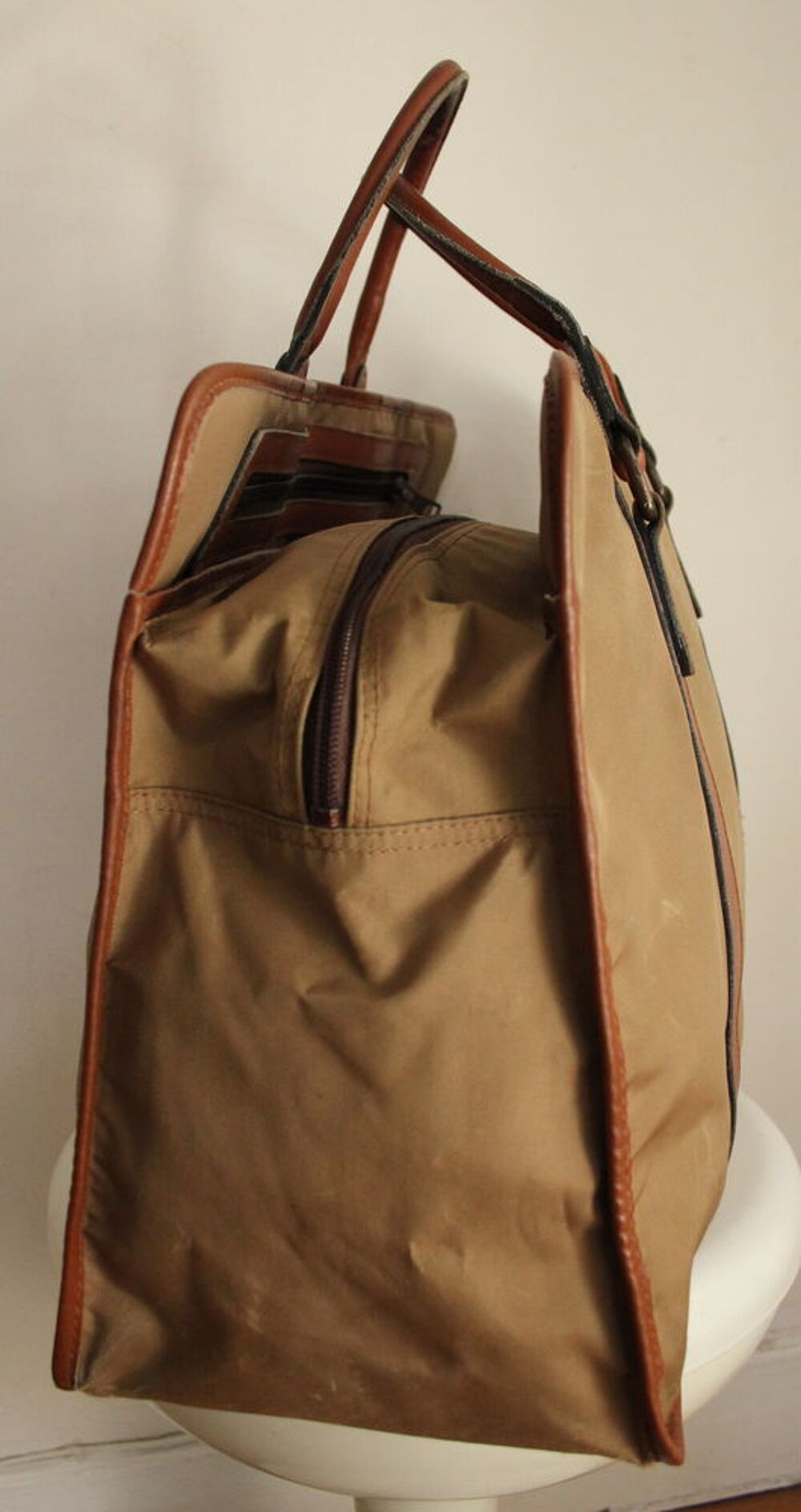Sac cabas toile et cuir LANCEL Maroquinerie