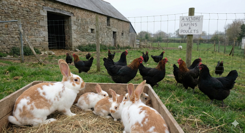 Lapins fermiers et Volailles de jardin 20 29310 Querrien