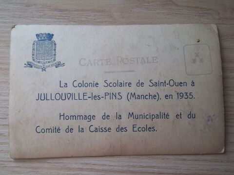 colonie scolaire Saint-Ouen Jullouville-les-Pins 1935 1 Valognes (50)