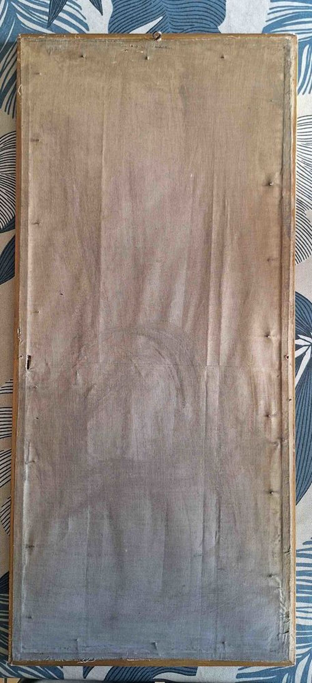 Tableau Aquarelle Marine sign&eacute;e E. Rousseau ? 62x28cm (3) Décoration