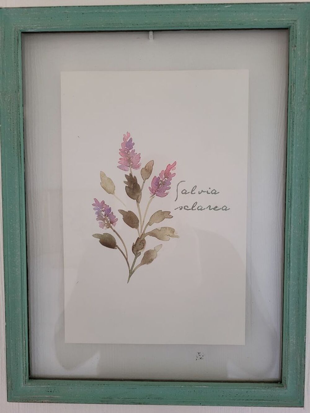 Sous-verre : trois fleurs. Décoration