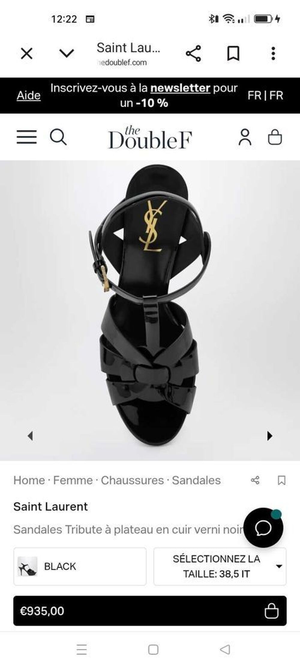 une paire de chaussures talon aiguille Yves Saint Laurent taille 37 casi neuf merci de laisser votre num&eacute;ro de t&eacute;l&eacute;phone Chaussures