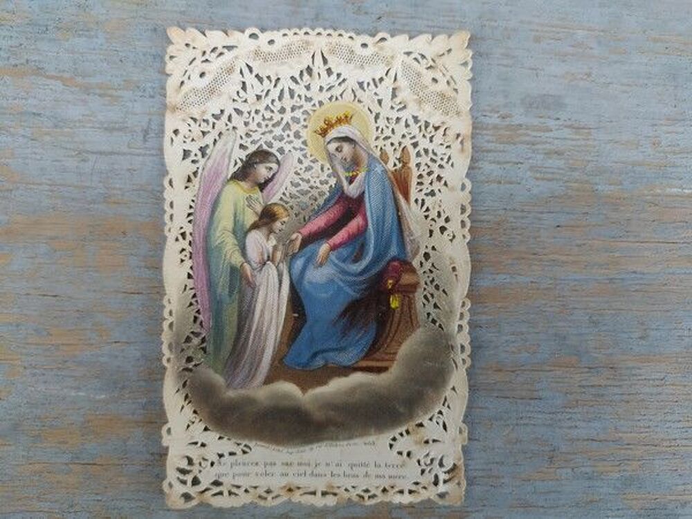 Anciens Canivets Dentelle Images Pieuses Religieuse 