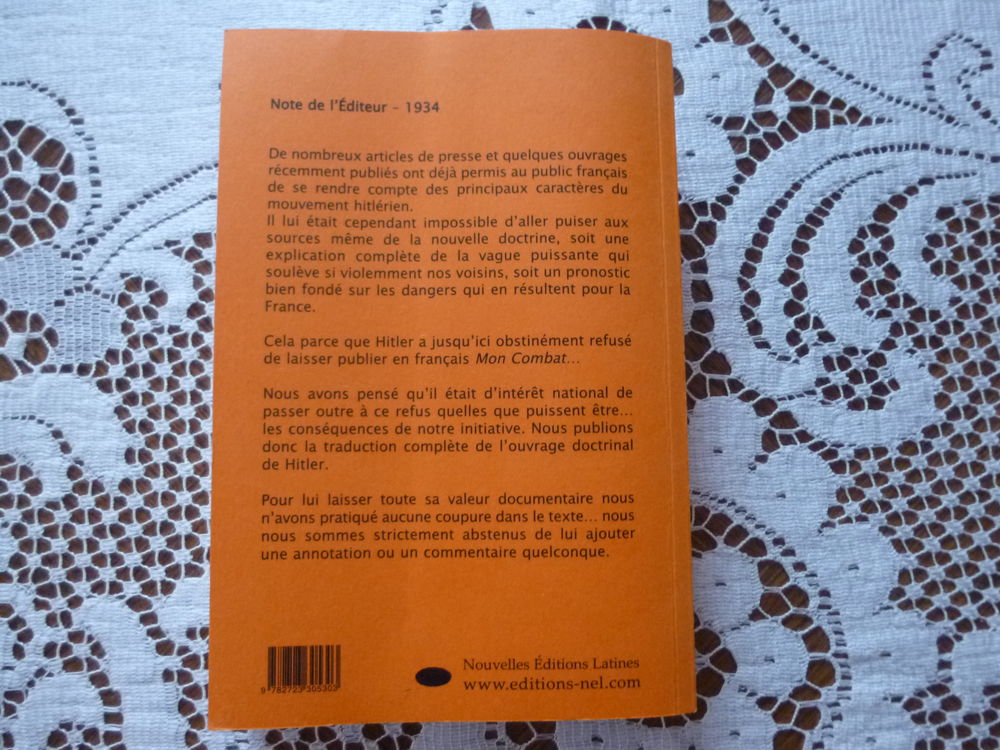 MEIN KAMPF . MON COMBAT . ADOLF HITLER . WW2 