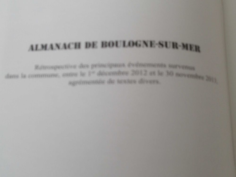 magazine almanach de boulogne sur mer n 14 Livres et BD