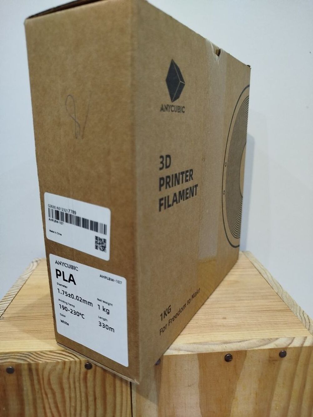 Filament PLA Anycubic blanc ? bobine 1 kg 1.75mm Matériel informatique