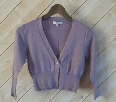 Gilet bol�ro violet lilas manches coudes Defimode T 36 - 38 3 Domart-en-Ponthieu (80)