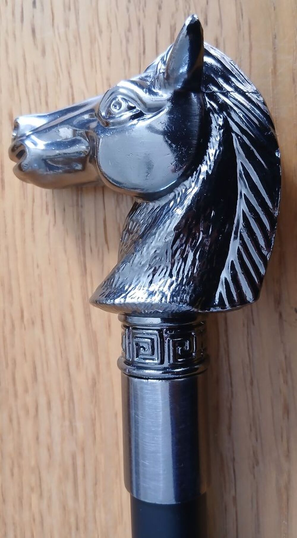 Canne de luxe "t&ecirc;te de cheval " Décoration