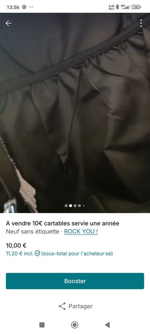 20� cartable servie une ann�e 20 Accolay (89)