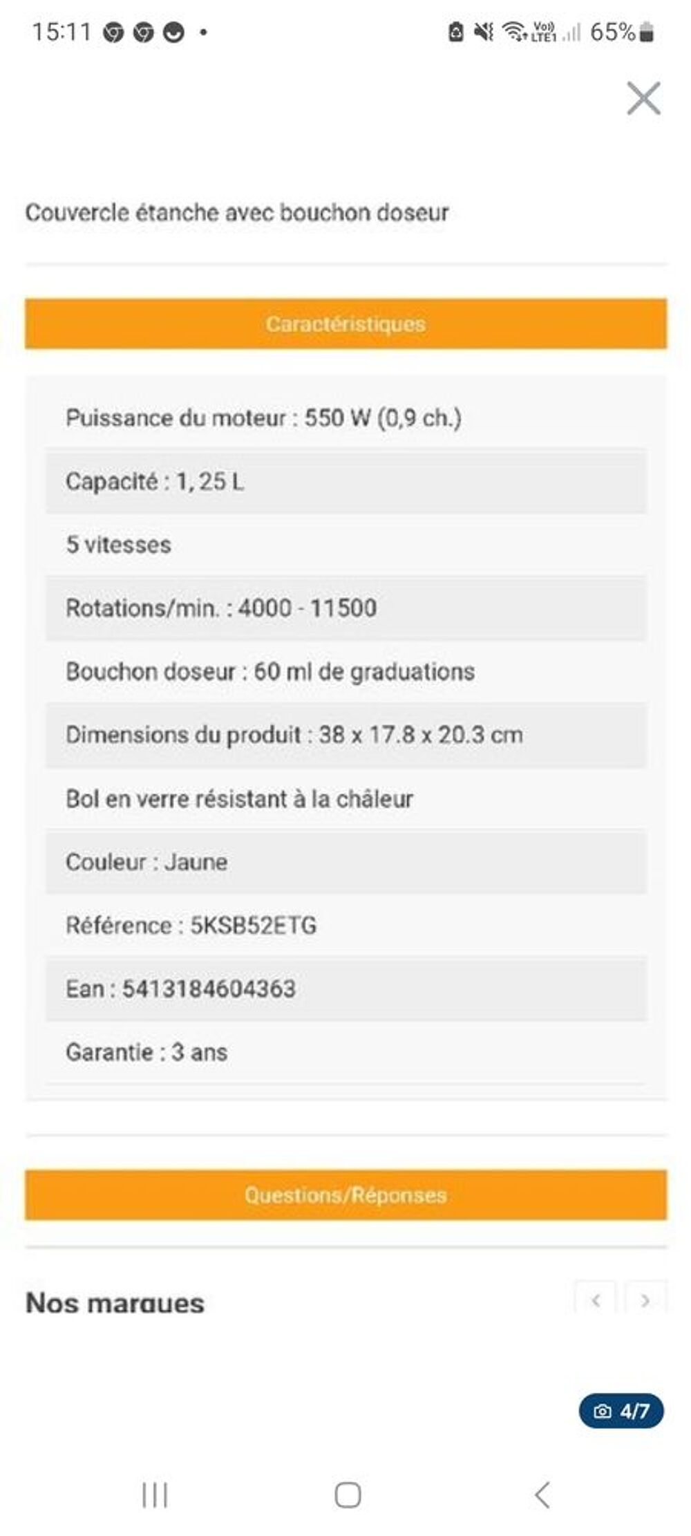 Blender kitchened Electroménager