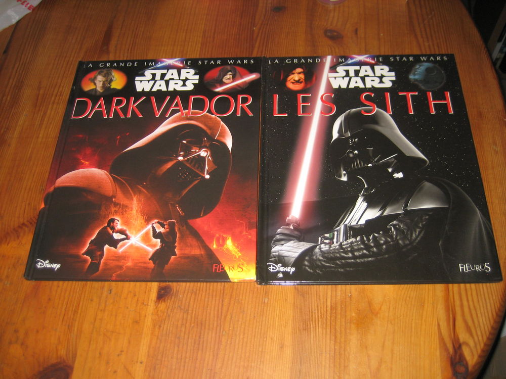 lot 2 livres cartonn&eacute; STAR WARS DARK VADOR + LES SITH disney/fleurus Livres et BD