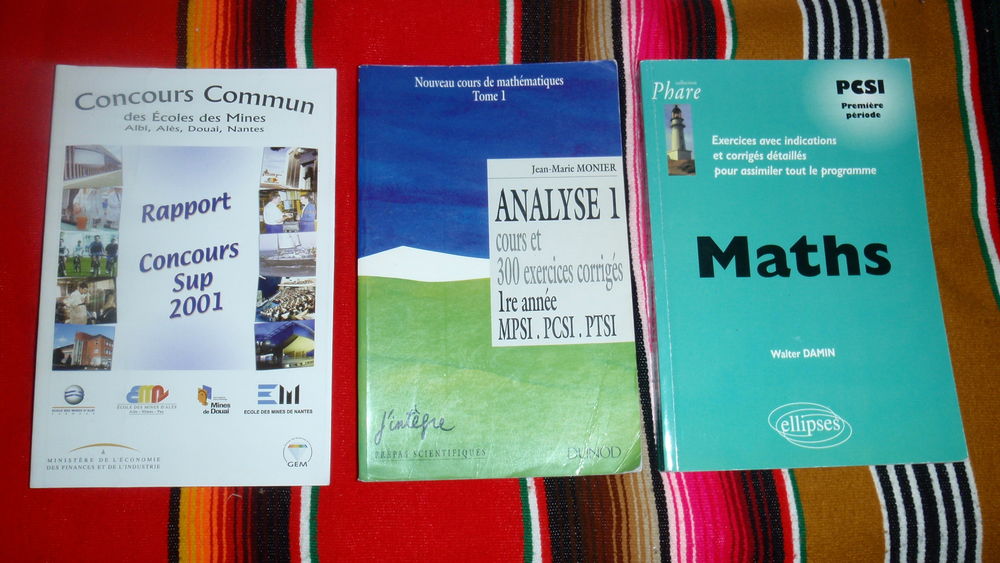 Livres de Math&eacute;matiques classes pr&eacute;paratoires scientifiques Livres et BD