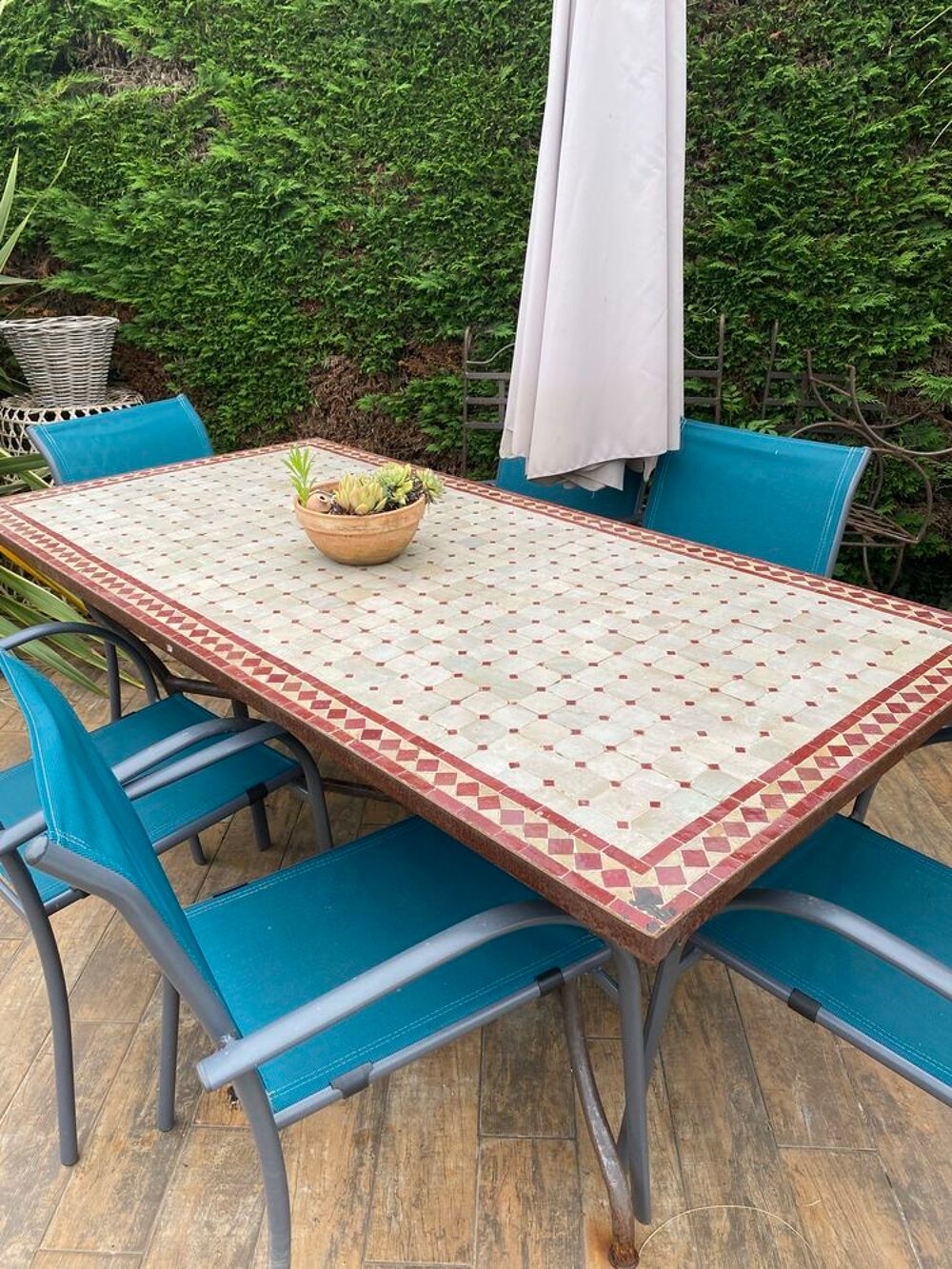 table zellige Jardin