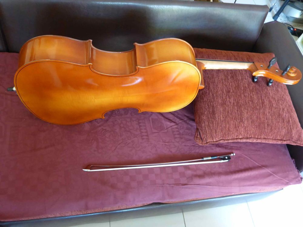 Violoncelle 3/4 d'&eacute;tude avec housse et archet Instruments de musique
