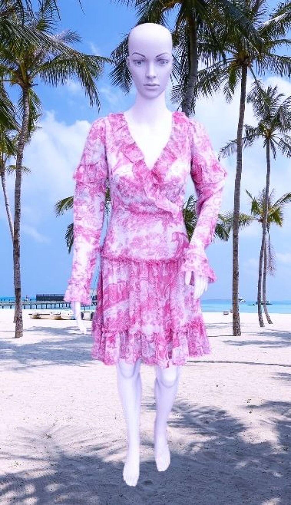 NASTY GAL COLLECTION - ROBE BOH&Egrave;ME CHIC VOLANTS &amp; LA&Ccedil;AGES S Vtements