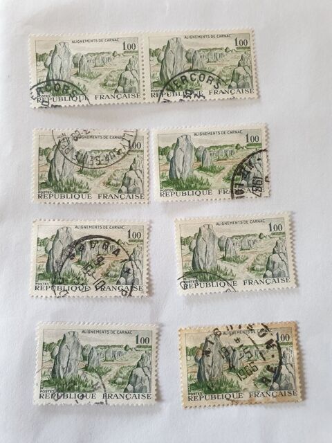 Timbre france Alignement de Carnac 1965 - lot 0.40 euro 0 Marseille 9 (13)