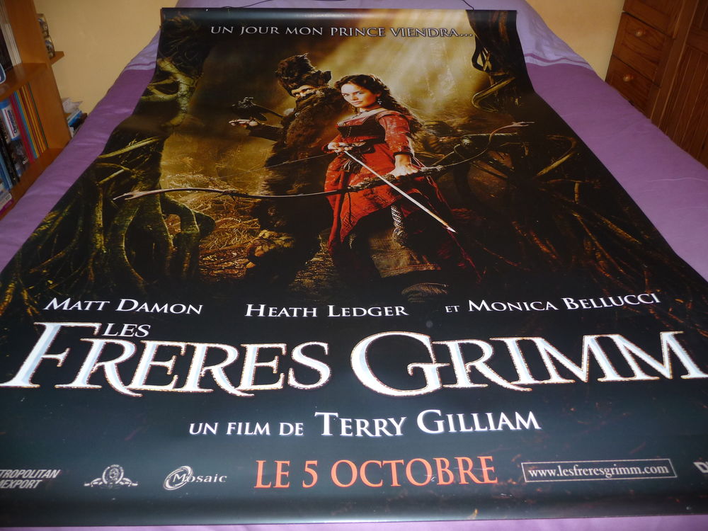 AFFICHE CINEMA PLASTIQUE LES FRERES GRIMM 