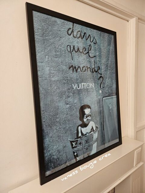 dans quel monde vuitton  cadre street art xxl 95cm neuf 
1 de dispo 
180e 180 Les Lilas (93)