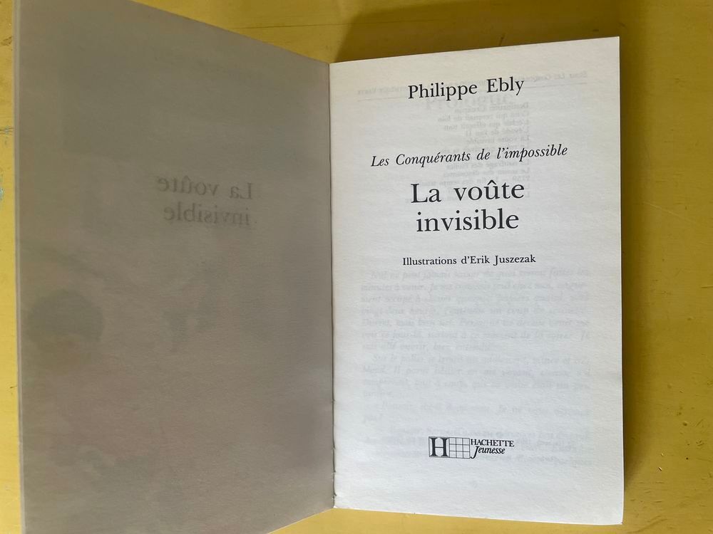 Livre La Vo&ucirc;te Invisible - Ebly Philippe _ Livres et BD