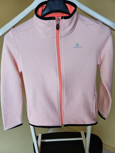 Sweat rose - fille 8 ans - polyester - Domyos - TBE 5 Gu�rande (44)