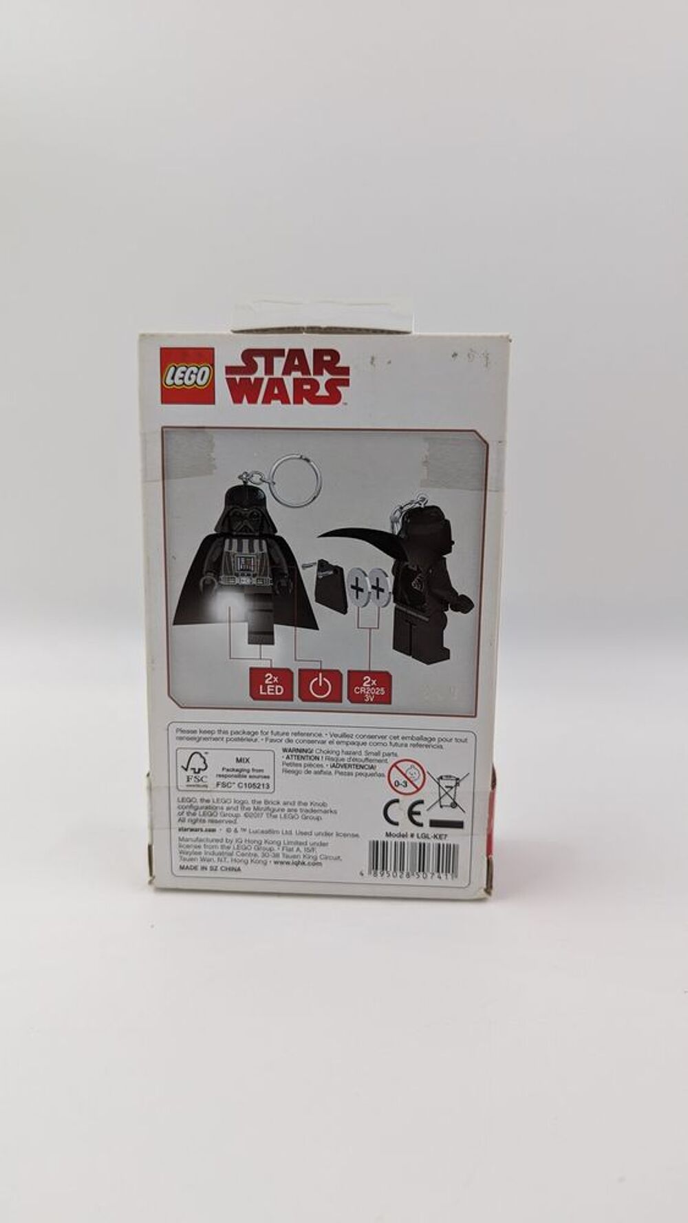 Porte Cl&eacute; Lego Star Wars Darth Vader Ledlite neuf en boite Jeux / jouets