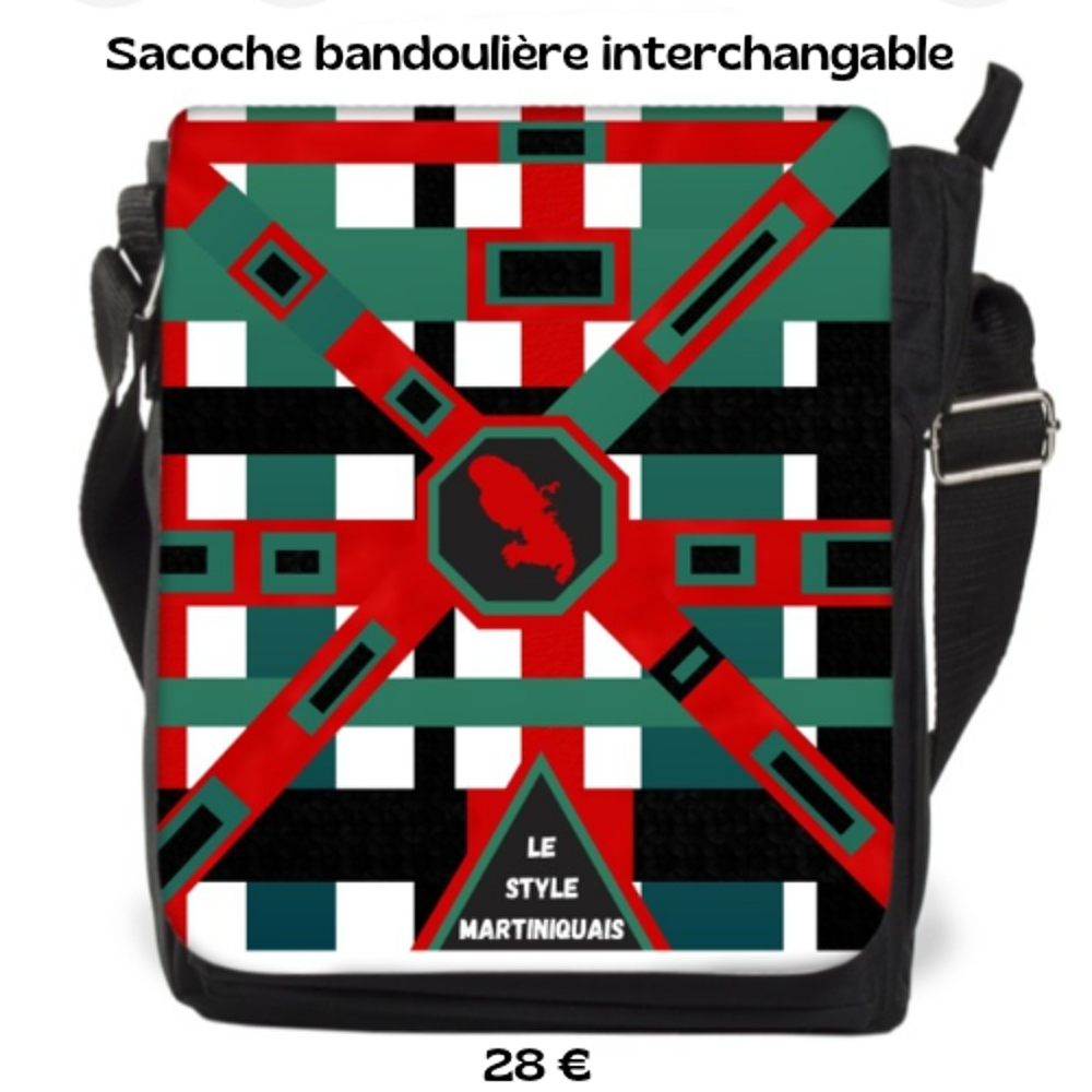 Sacoche bandouli&egrave;re de la marque le style martiniquais Maroquinerie
