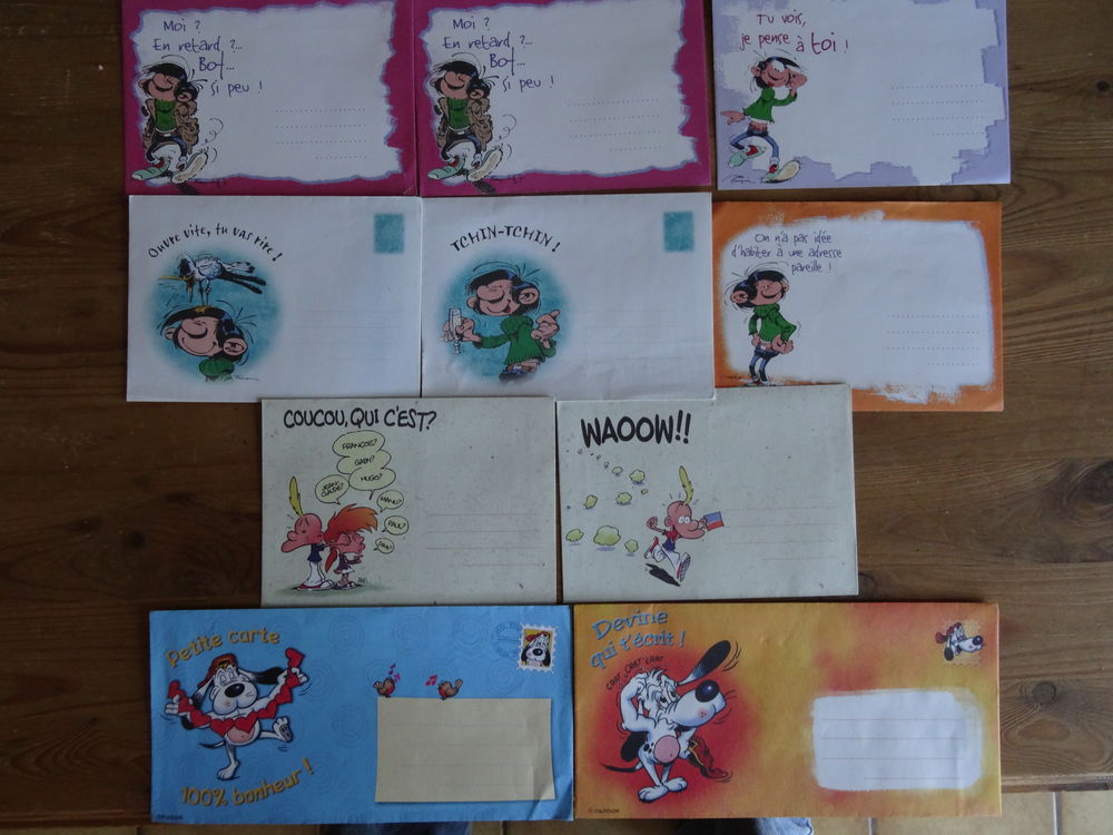 enveloppes de bandes dessin&eacute;es 