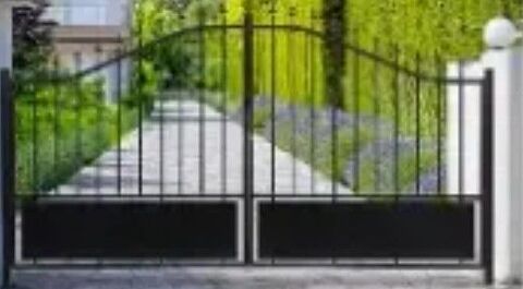 KIT PORTAIL BATTANT FER BLEU 3M + PILIERS COMPLET 350 Martignas-sur-Jalle (33)