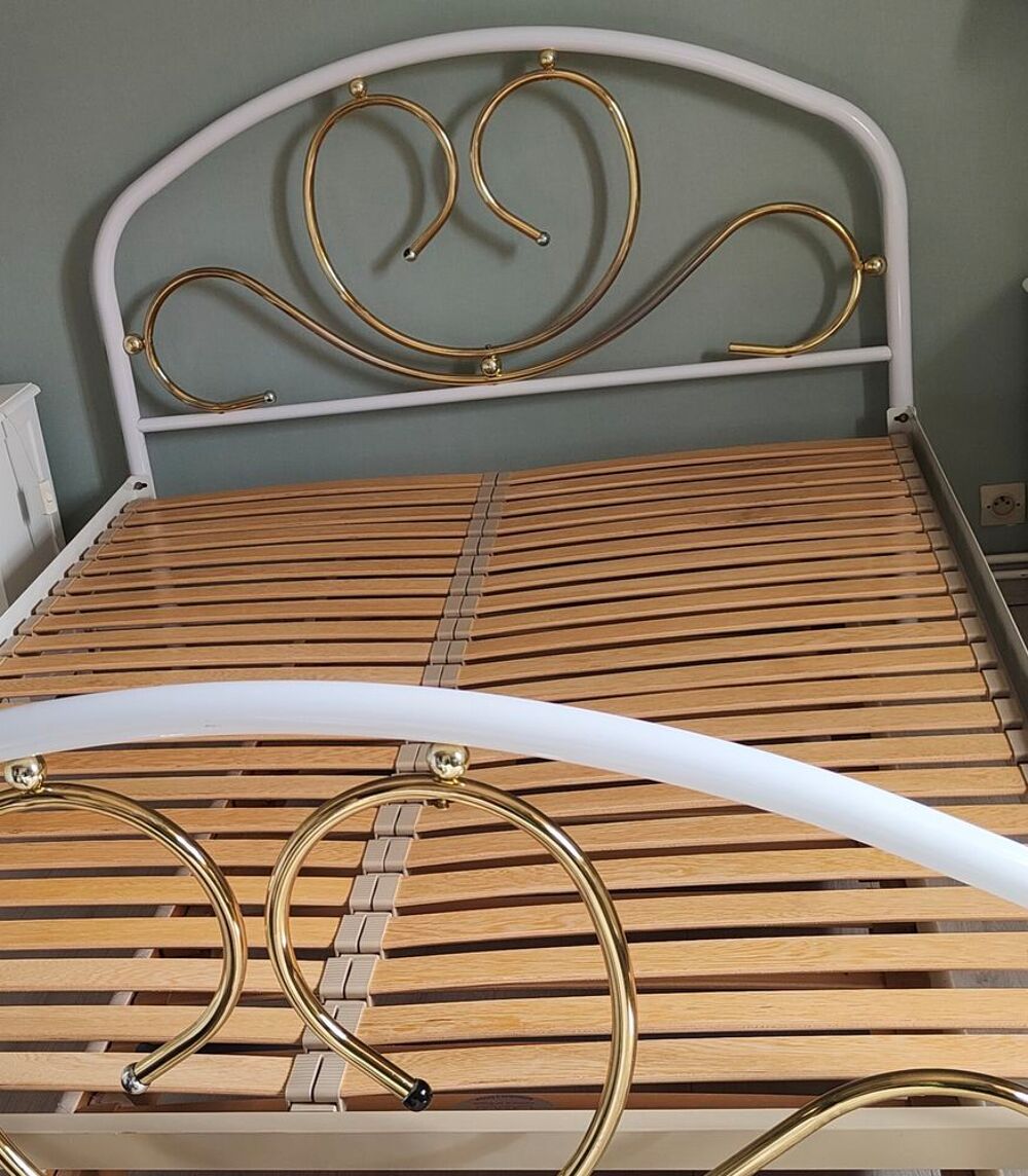 Lit blanc 140 x 190, Matelas Meubles