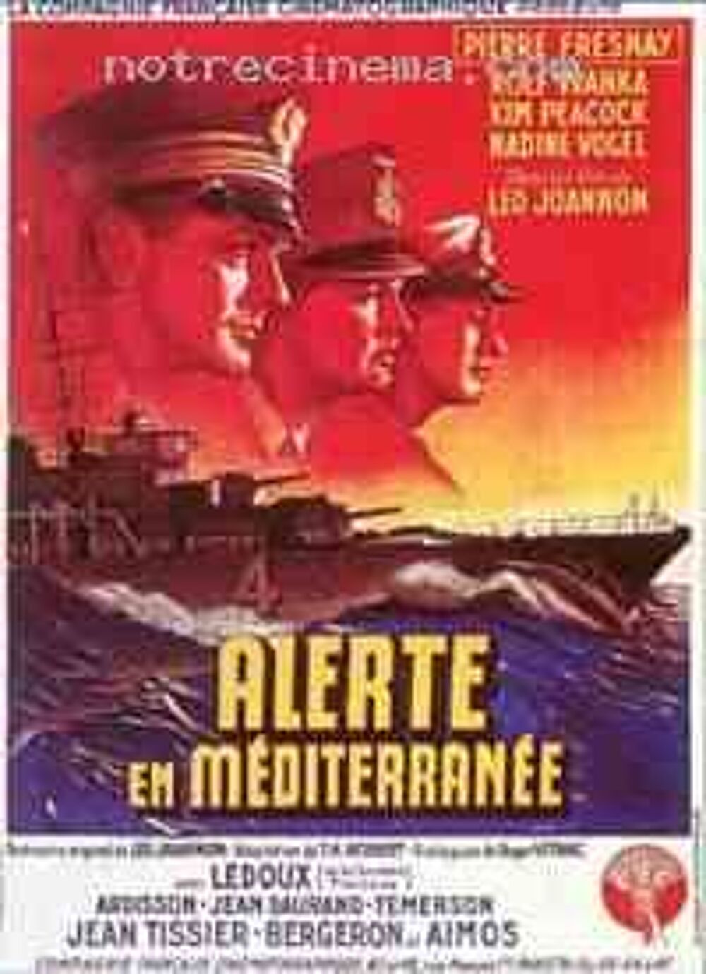 ALERTE EN MEDITERRANEE DVD et blu-ray