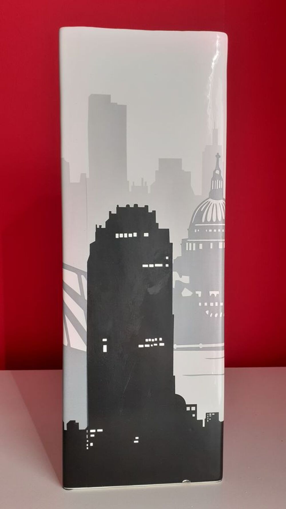 Grand vase carr&eacute; Dcoration