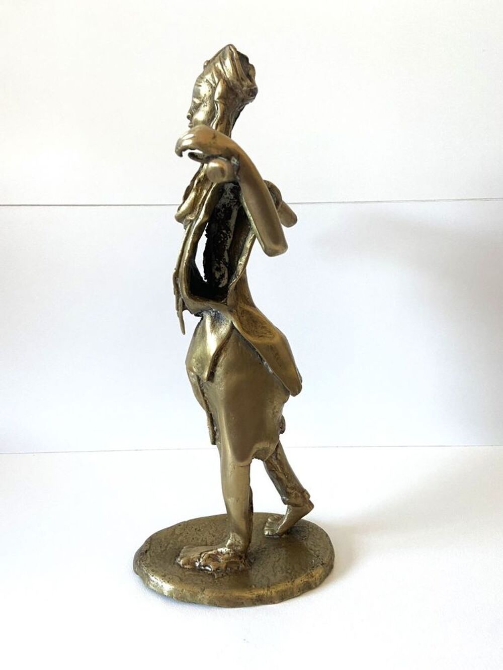 Ancienne Statuette Sujet Figurine Art Africain Ethnie Mossi 