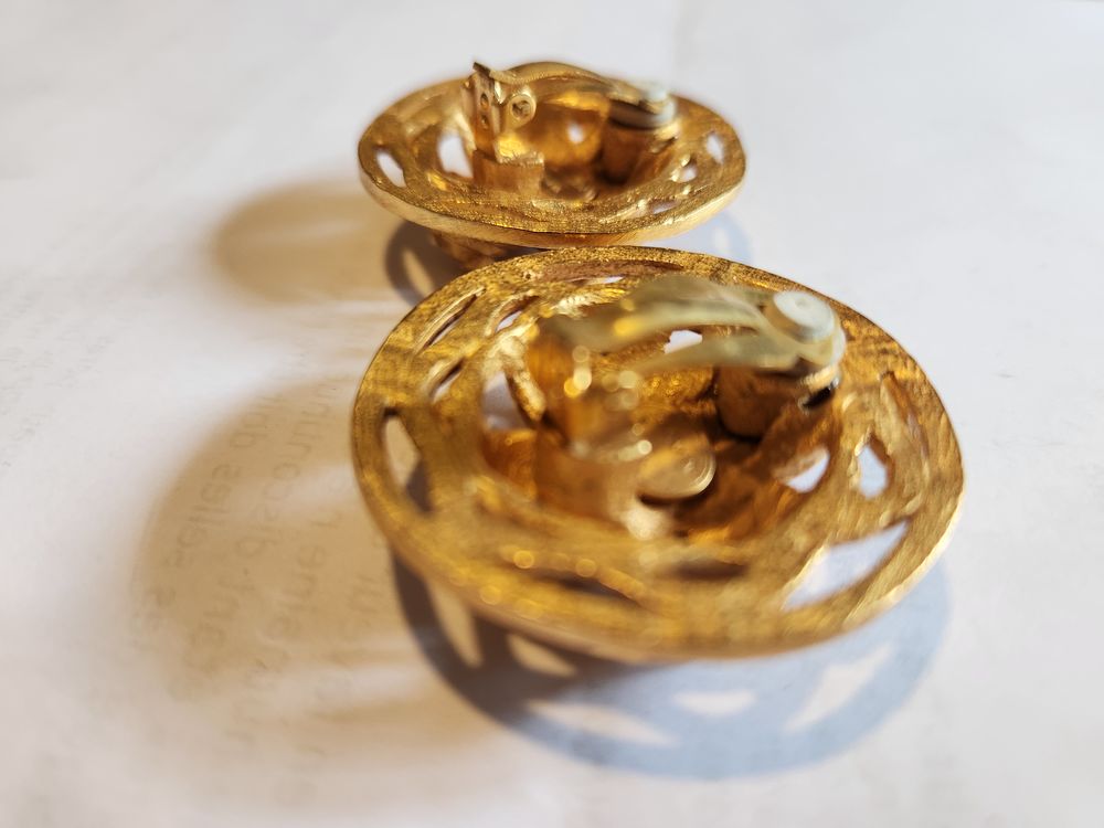 BO Clip ronde strass Crystal LANVIN Bijoux et montres