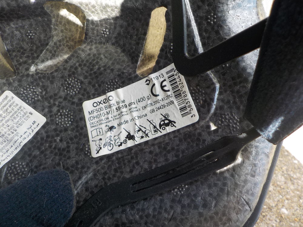 CASQUE VELO OXELO (n&deg;1) Vélos