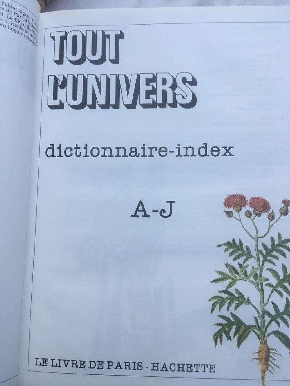 Collection Tout l'Univers-1981/1982 - 14 tomes + 2 Index Livres et BD