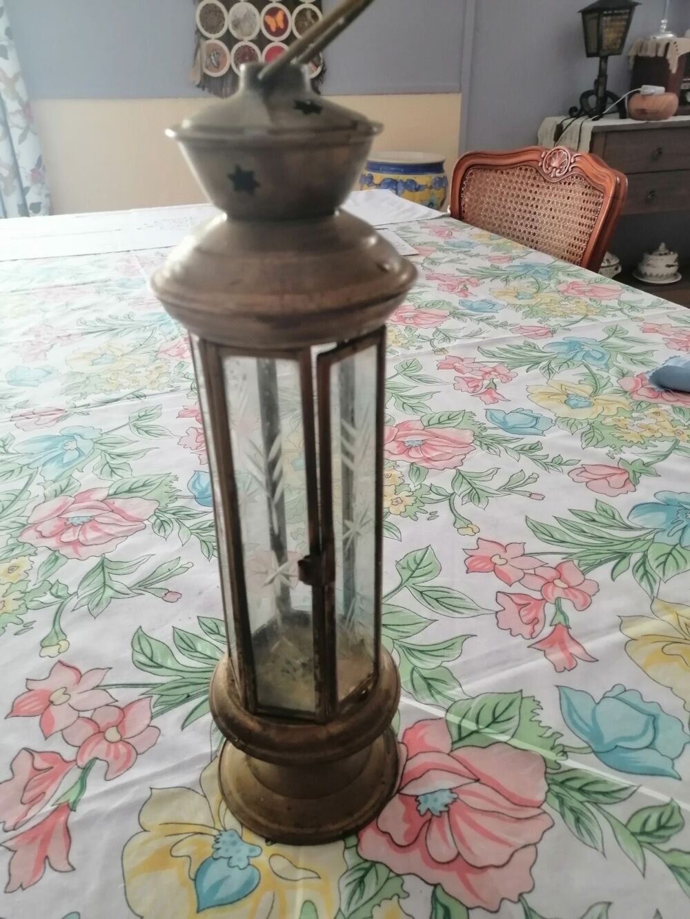 2 Lustre vintage . Porte bougie ancien Décoration