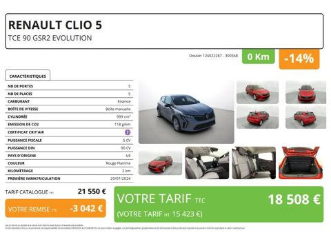 Annonce voiture Renault Clio V 18508 €
