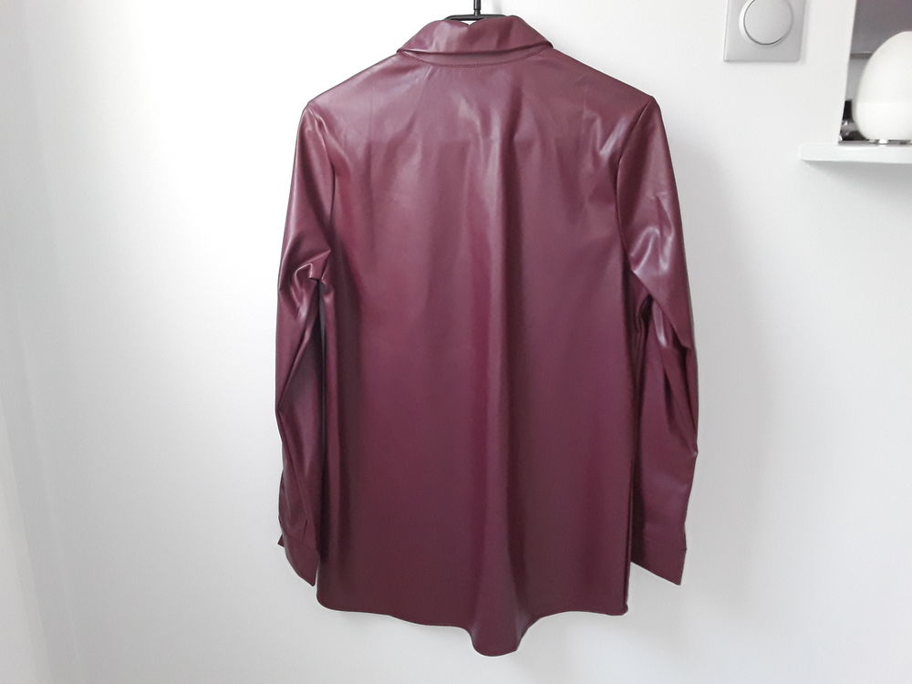 Veste EILLYBAZAR similicuir Bordeaux 34 Vêtements