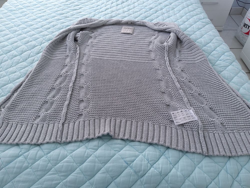 LONG GILET gris "ESPRIT" S Vêtements