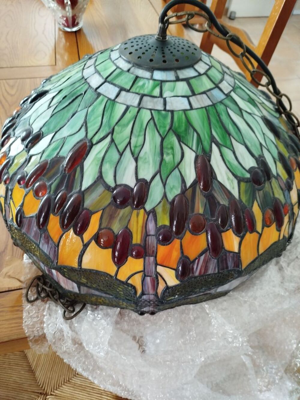 Lustre Tiffany Libellule . Décoration