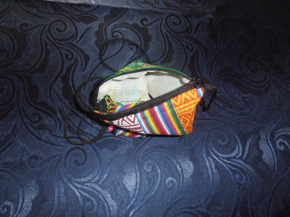 Sac satin vert (V3) Maroquinerie