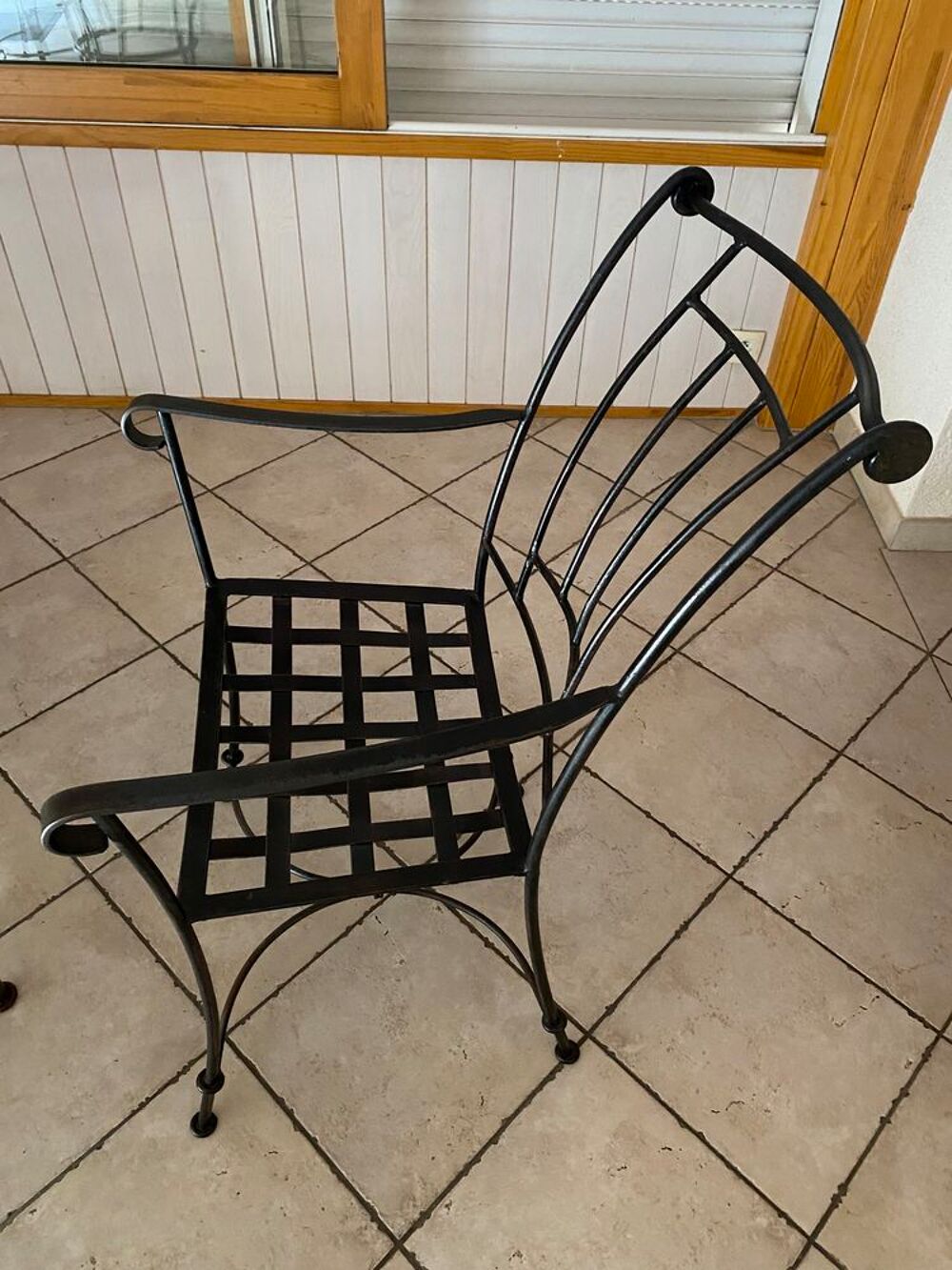 4 fauteuils fer forg&eacute; Meubles