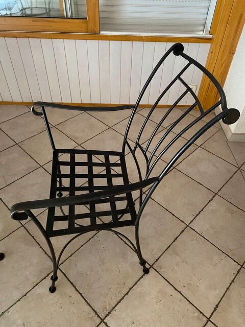 4 fauteuils fer forg 450 Indre (44)
